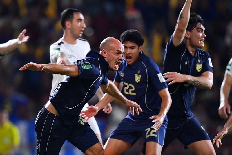 Tuyển Thái Lan cũng góp mặt ở giải châu Á. Ảnh: FAT