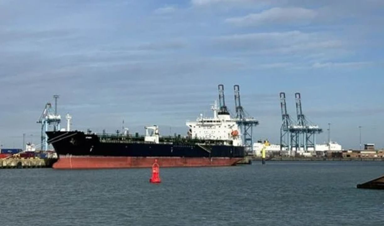 Bélgica exige una fianza de 10 millones de euros para liberar al petrolero ruso Ethera. Foto: Maritime