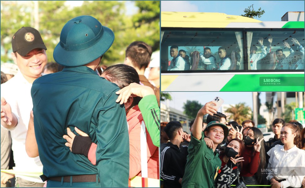 Gia Lai province youth are enthusiastically enlisting in the army, performing the task of protecting the Fatherland. Photo: Hoai Phuong