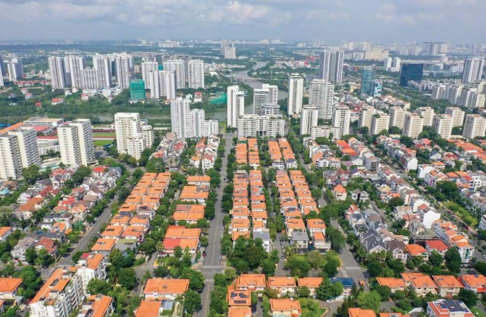 푸미흥 신도시(호치민시)의 한 구석. 사진: 안 뚜