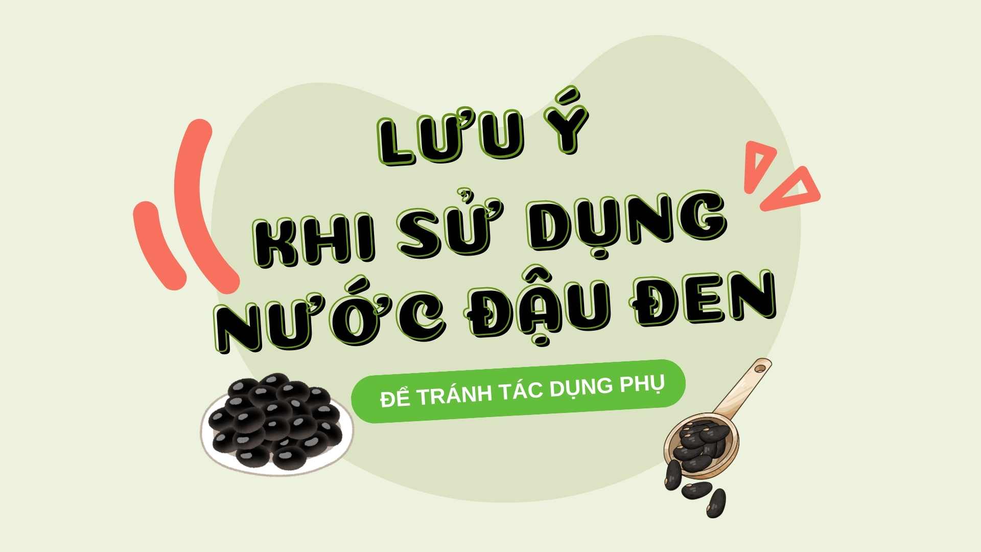 Notes when using black bean water to avoid side effects