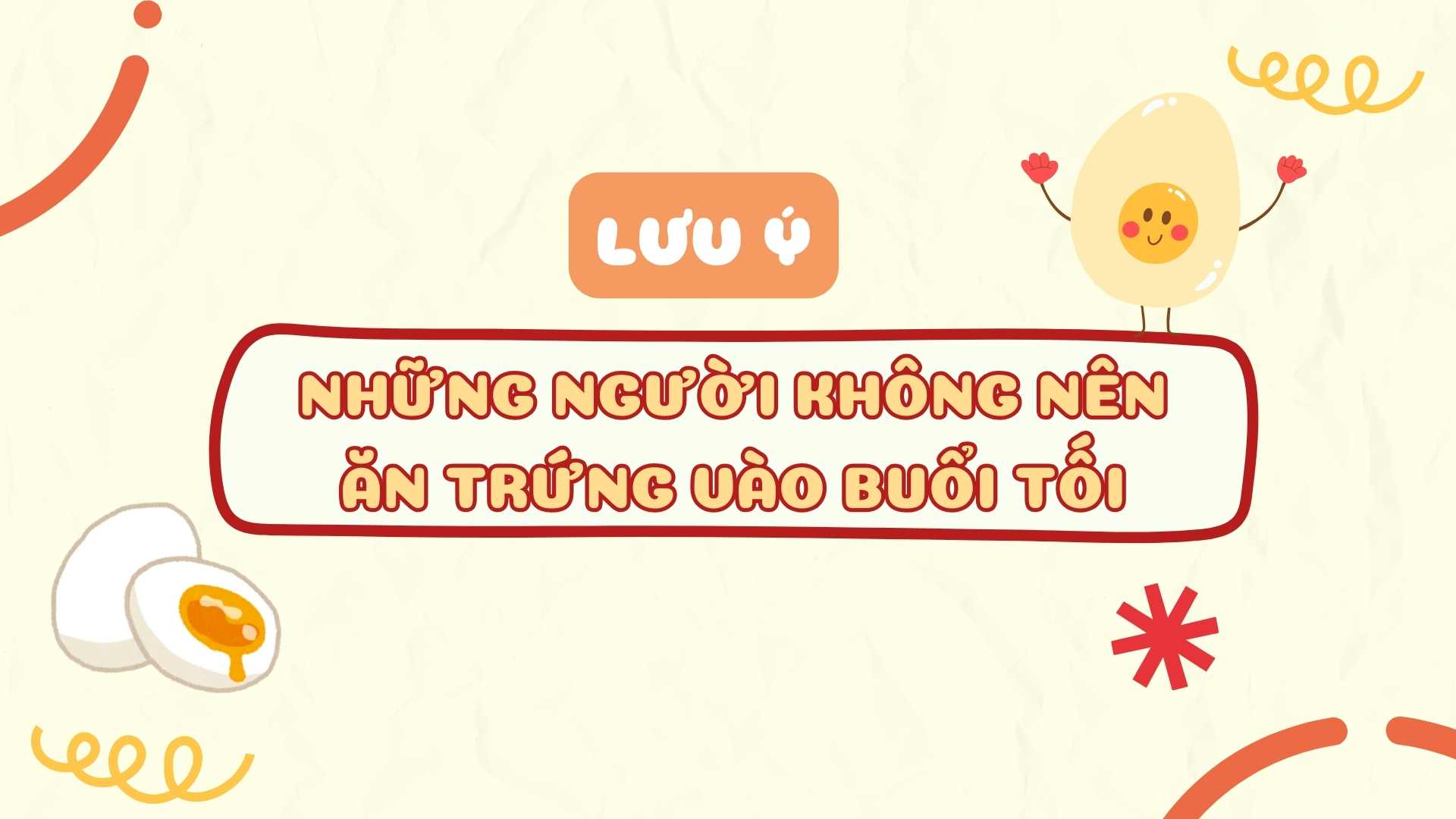 People who should not eat eggs in the evening