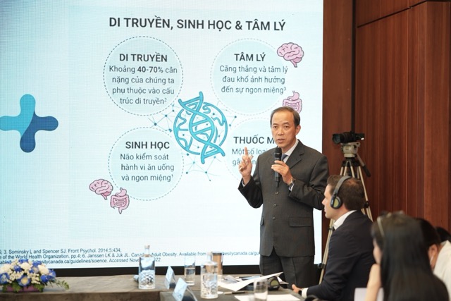 Assoc. Prof. Dr. Tran Quang Nam said that obesity is a complex chronic disease related to metabolic disorders. Photo: DVCC