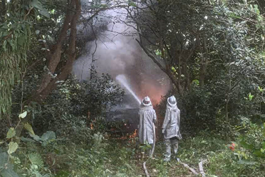 Scene of the incident. Photo: Thanh Tien