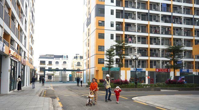 Evergreen Trang Due social housing meets the needs of thousands of workers. Photo: Mai Dung