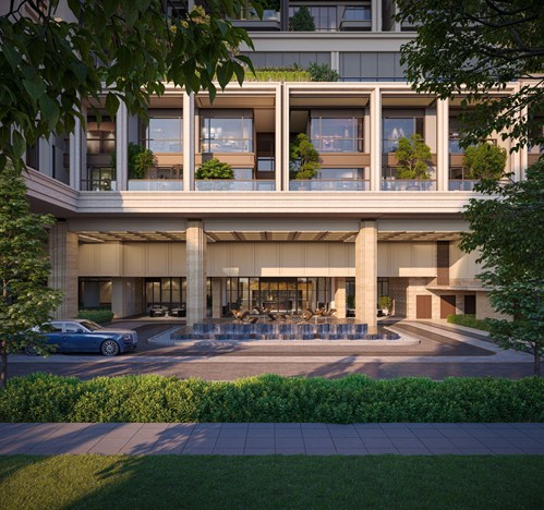 Parc Régent thừa hưởng không gian xanh của ParkCity Hanoi với những khu “vườn trong vườn” độc đáo. Ảnh: ParkCity Hanoi.