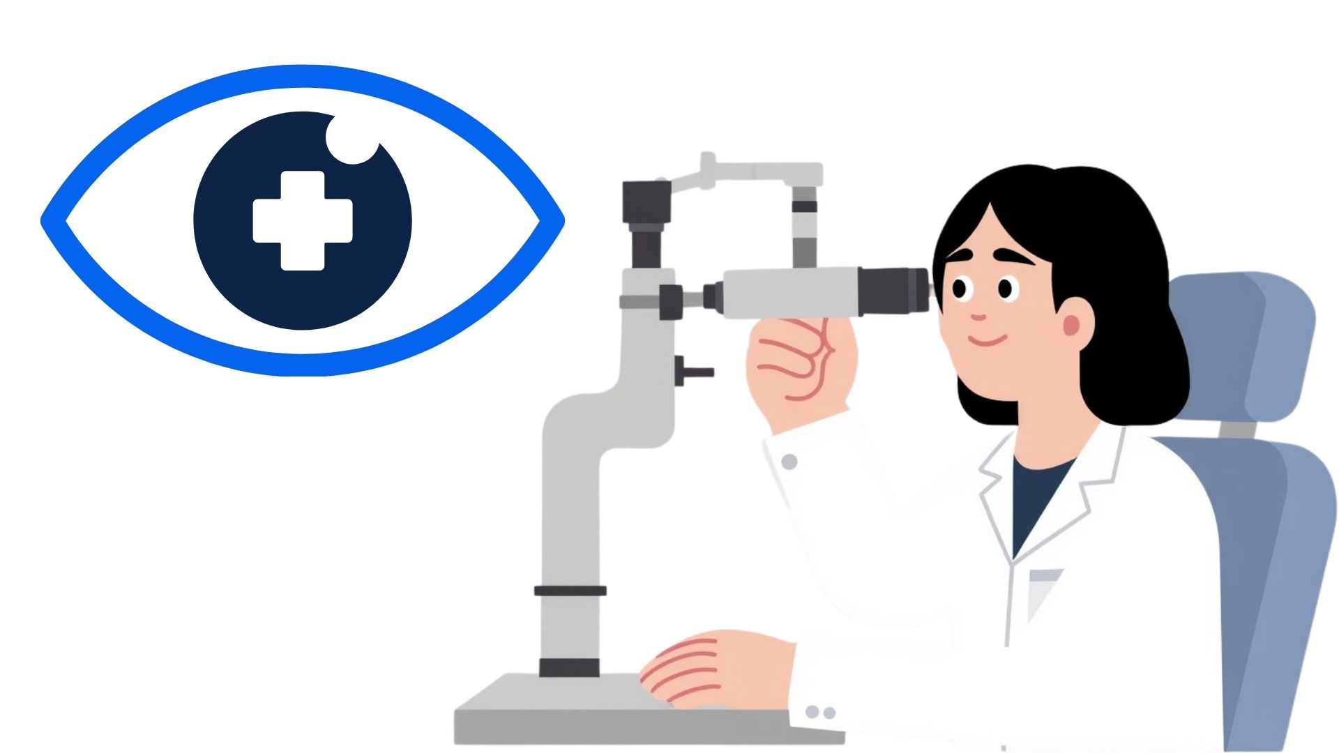 Los exámenes oculares periódicos son un hábito sencillo que ayuda a proteger la vista. Gráfico: Thanh Thanh
