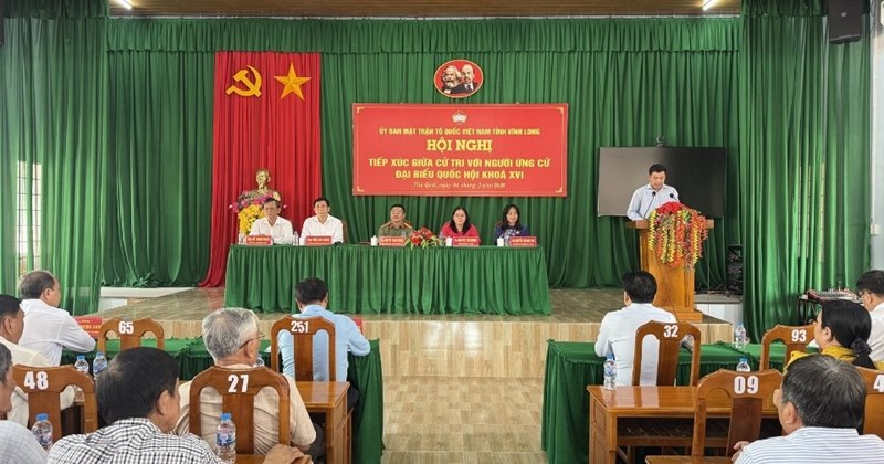 Cử tri Phú Quới đồng thuận với chương trình hành động của ứng cử viên