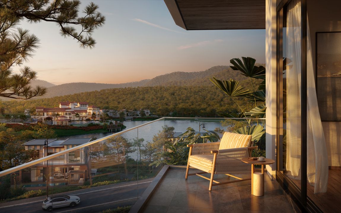 With its unique height, Lakeside Residences - Gu in Thanh Xuan Valley captures a unique multi-layered nature in one look. Photo: BIM Land