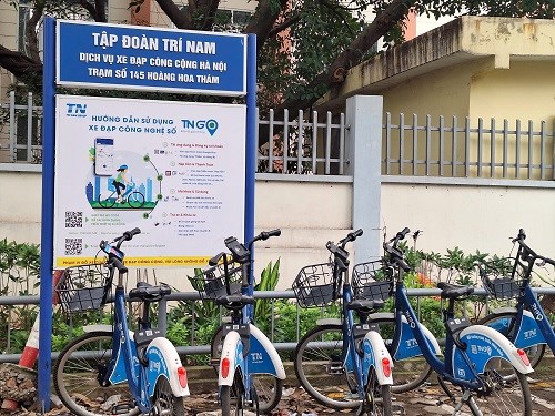 Proposal to extend the pilot public bicycle service in Hanoi until 2026. Photo: Minh Hanh