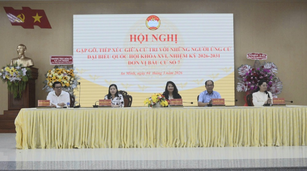 5 ứng cử viên ứng cử Đại biểu Quốc hội khóa XVI. Ảnh: Phát Tài