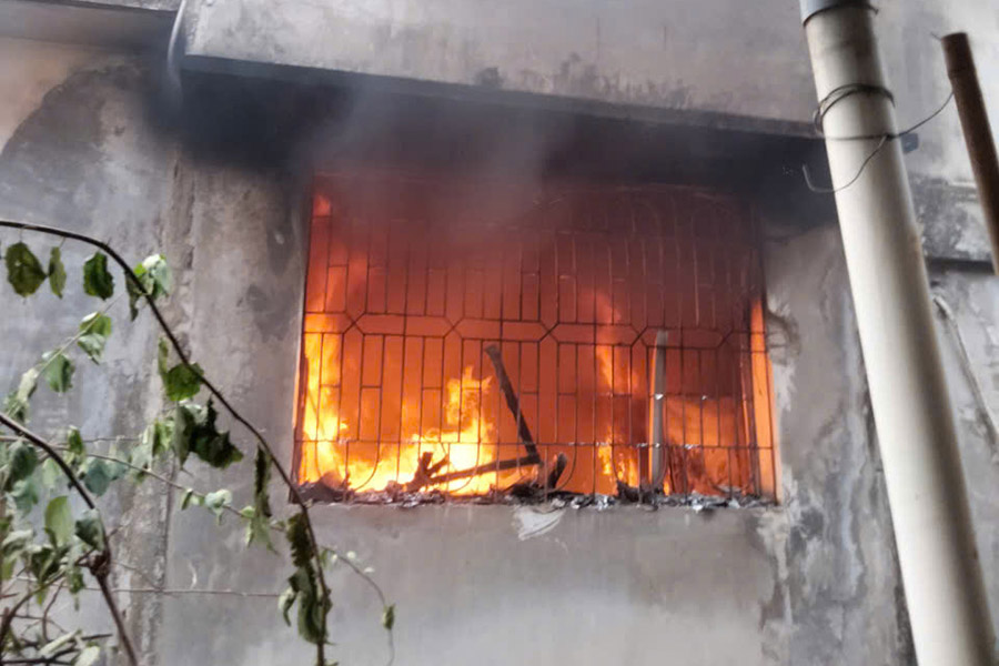 Fire scene. Photo: Thanh Tien