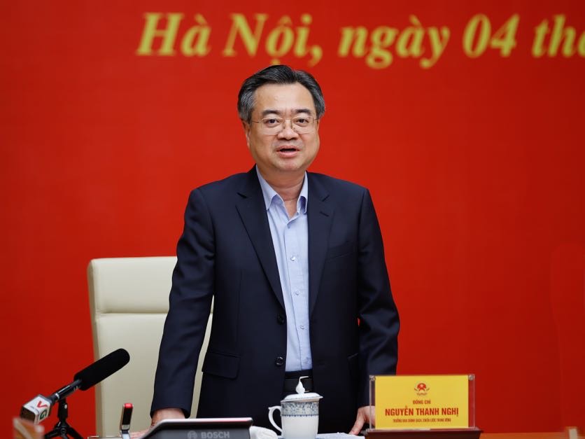 Ủy viên Bộ Chính trị, Bí thư Trung ương Đảng, Trưởng Ban Chính sách, chiến lược Trung ương Nguyễn Thanh Nghị phát biểu. Ảnh: Nhật Bắc