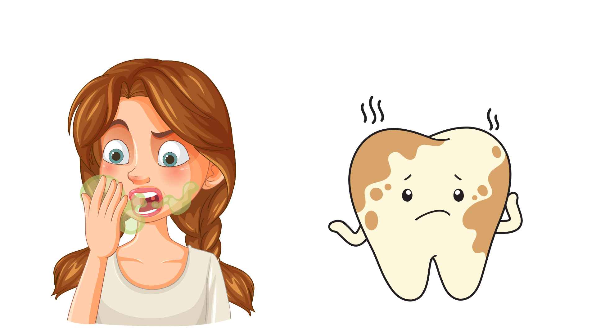 Skipping tongue hygiene when cleaning the mouth is also a cause of bad breath. Graphic photo: Huong Son