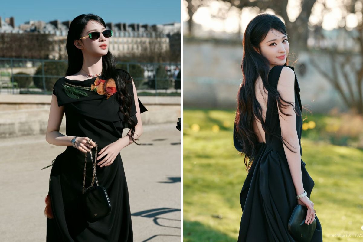 Vương Sở Nhiên tham dự show Dior với tư cách tân đại sứ thương hiệu. Ảnh: Xinhua