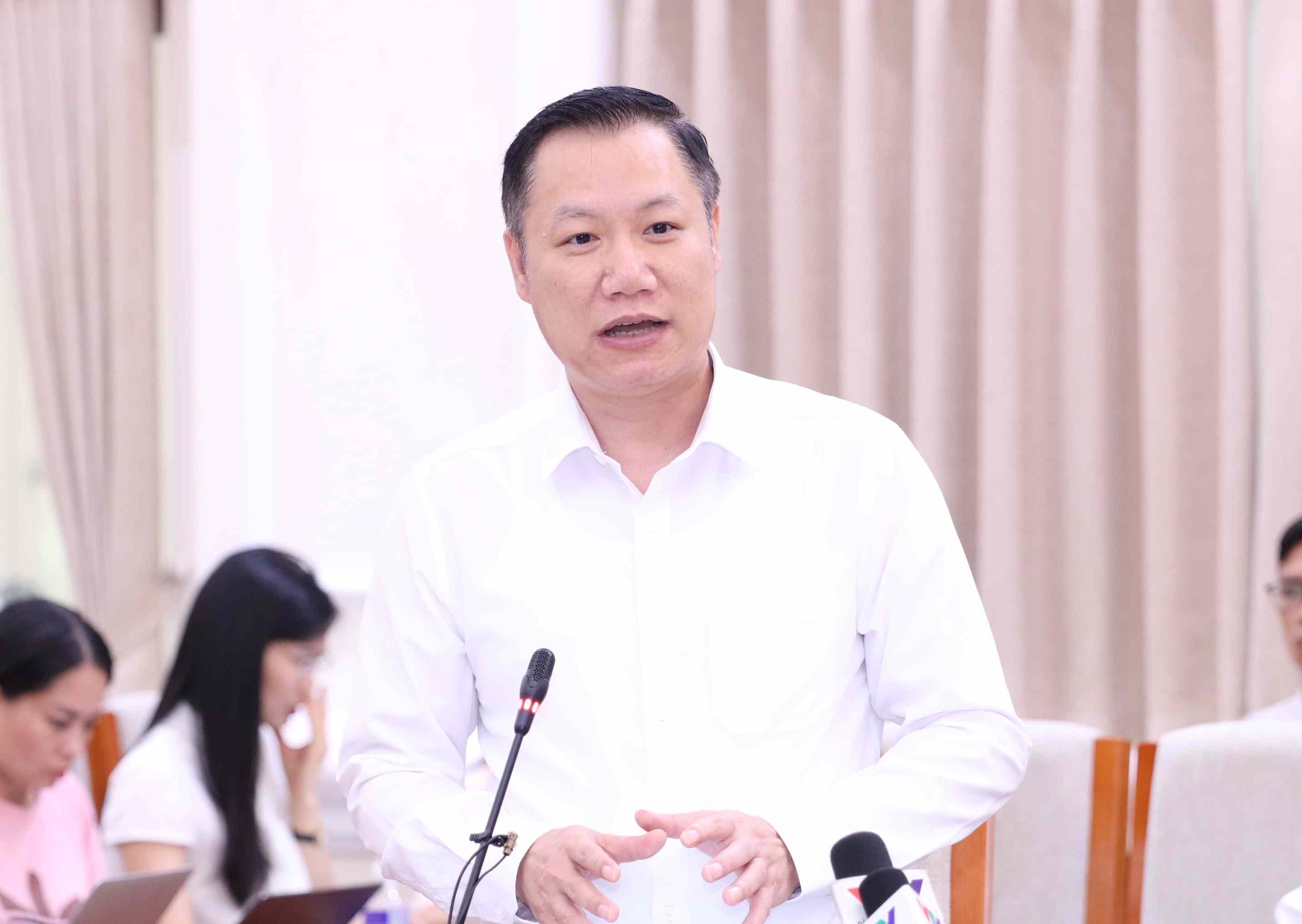 GS.TS Nguyễn Tiến Thảo - Vụ trưởng Vụ Giáo dục Tiểu học, Bộ GDĐT.  Ảnh: Vân Trang