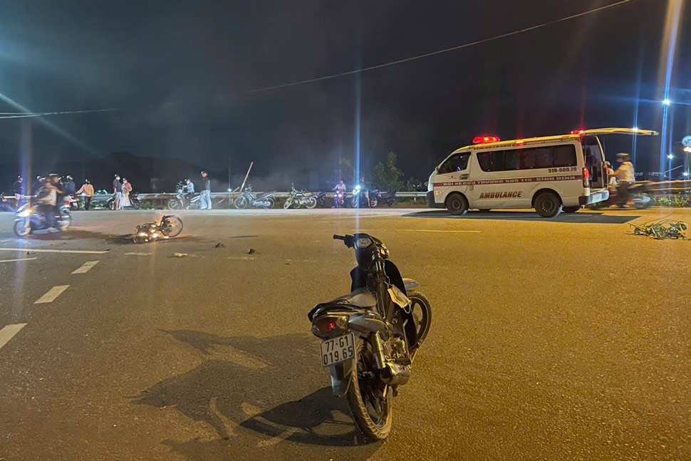 Hiện trường vụ tai nạn. Ảnh: Minh Đức