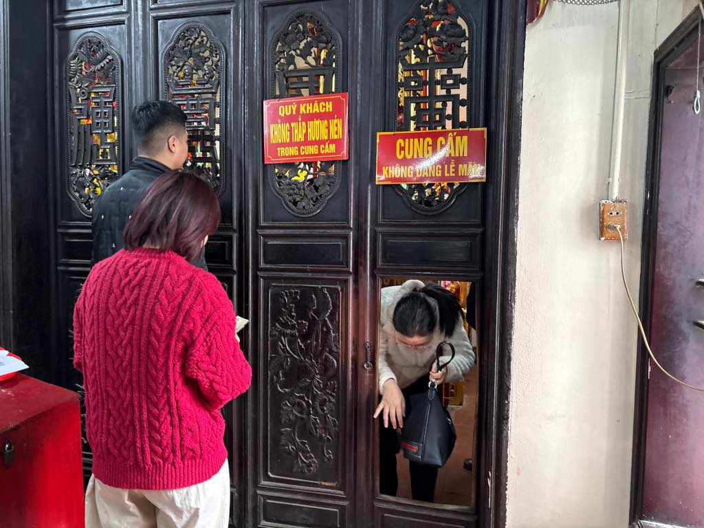 Forbidden palace" - the area where seal sealing activities take place. Photo: Bao Han