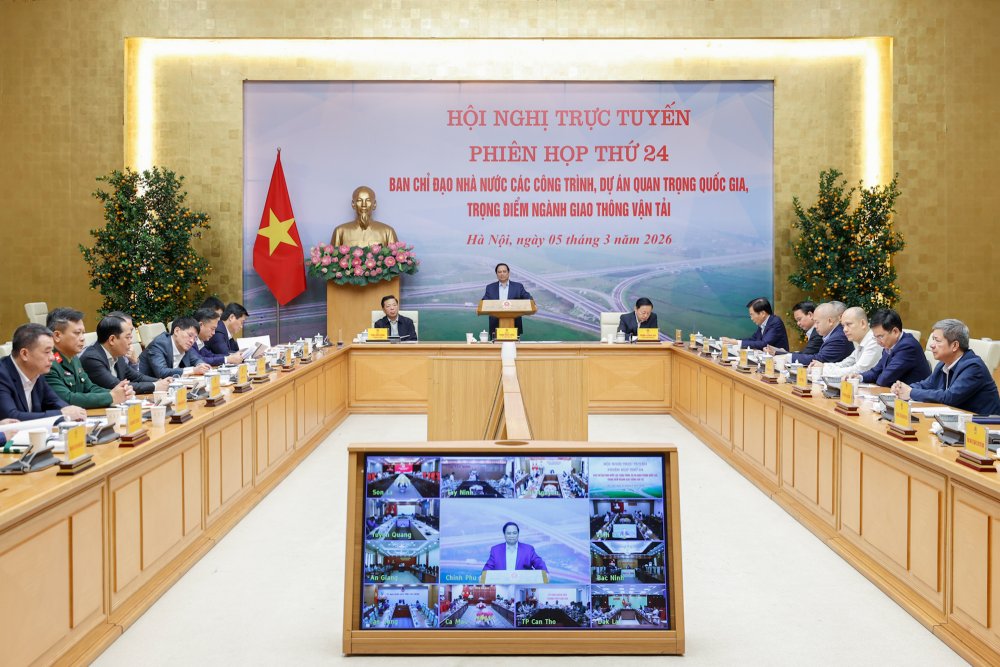 Phiên họp Ban Chỉ đạo Nhà nước các công trình, dự án quan trọng quốc gia, trọng điểm ngành giao thông vận tải. Ảnh: Nhật Bắc