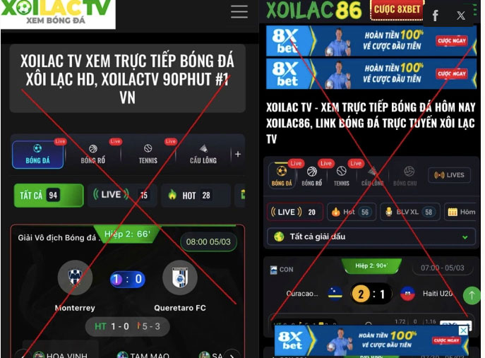 Hệ thống Xôi Lạc TV. Ảnh: Công an cung cấp