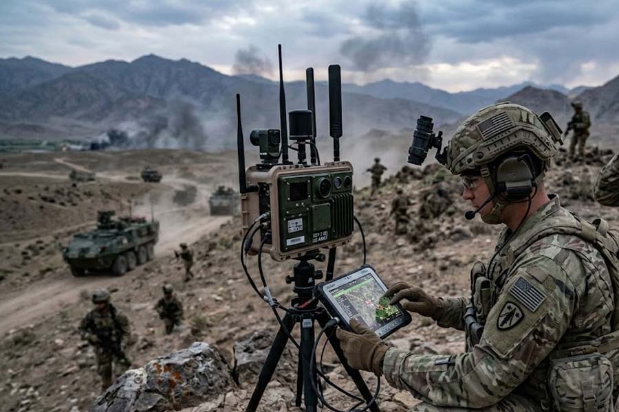 Terahertz technology developed by Teradar is expected to help the US military detect vehicles and dangers in poor visibility conditions on the battlefield. Graphics: Cat Tien