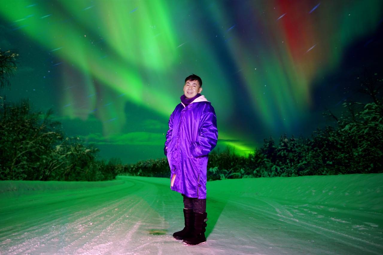 Le chanteur Đoan Trường chasse l'Arctique  négatif de 20 degrés. Photo: Fournie par le personnage.