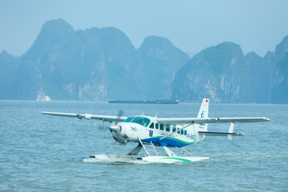 Le service de vol d'hydravions pour admirer la baie d'Ha Long cesse officiellement ses activités. Photo: Hai Au