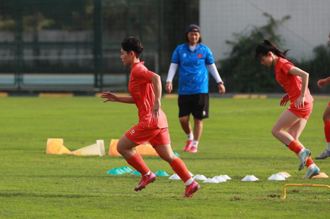 Vietnam U20 women's team accelerates preparations before training trip in China. Photo: VFF