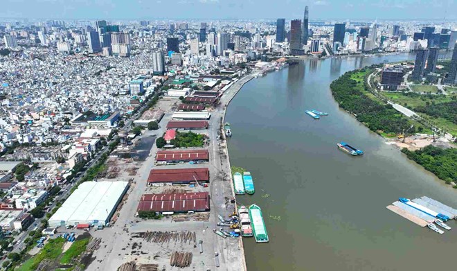 Nha Rong - Khanh Hoi port land area will become a park. Photo: Anh Tu