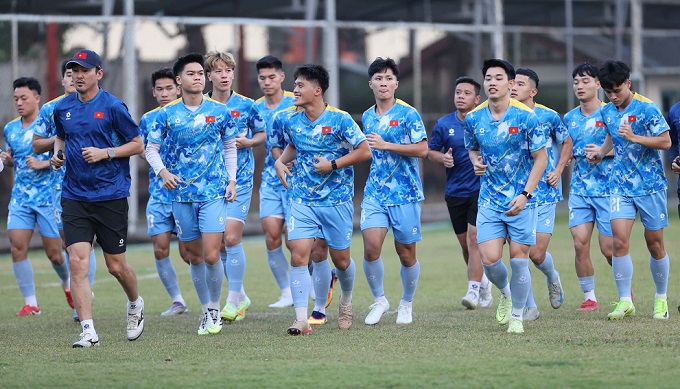 U23 Vietnam will compete in a friendly football tournament in China. Photo: VFF