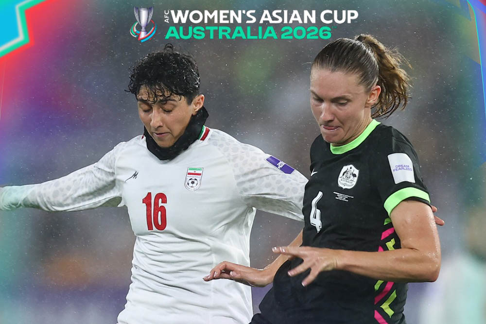 Iran women's team (white jersey) lost heavily to Australia in the 2nd match of the 2026 Women's Asian Cup group stage. Photo: AFC