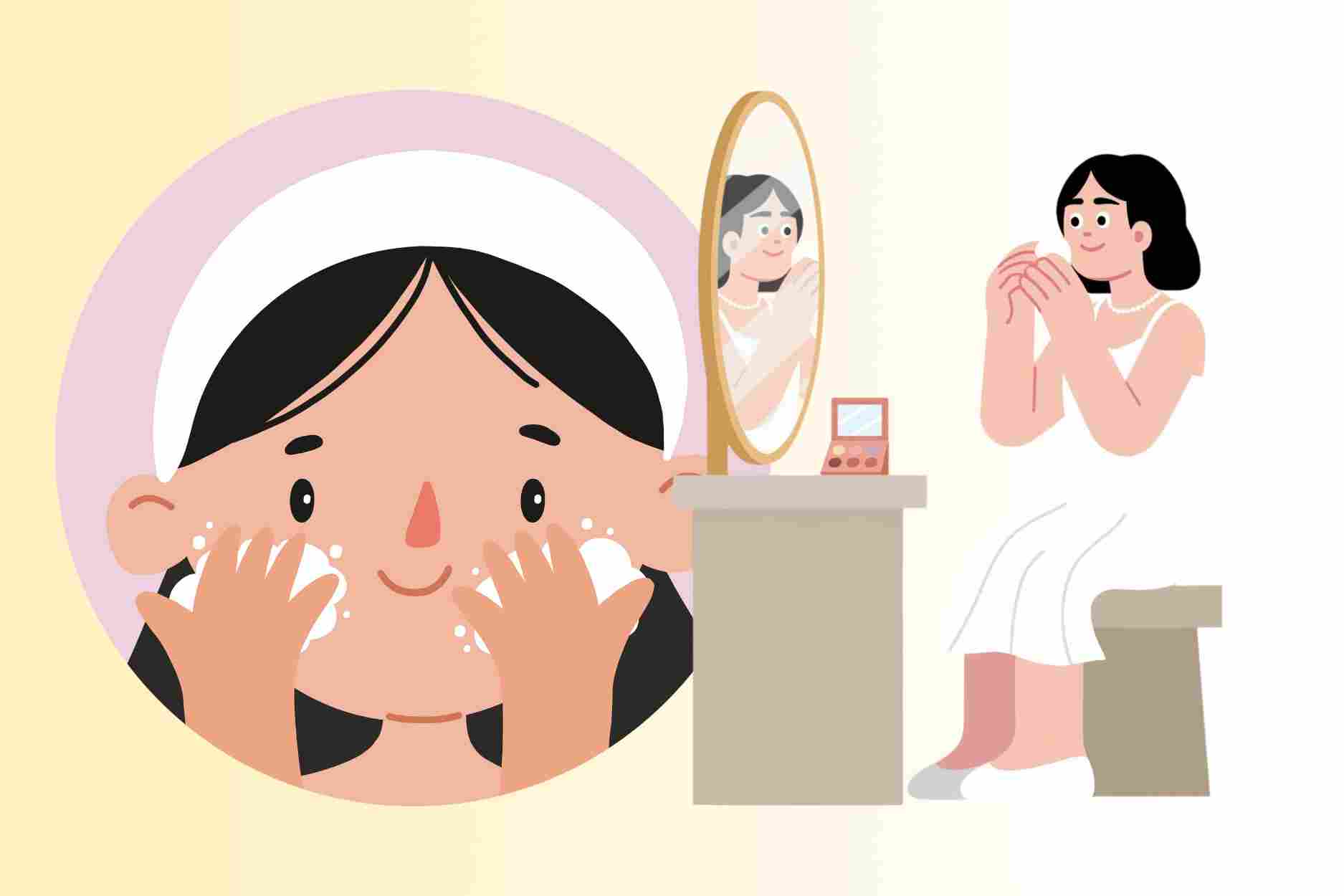 Excessive skin care can harm the skin