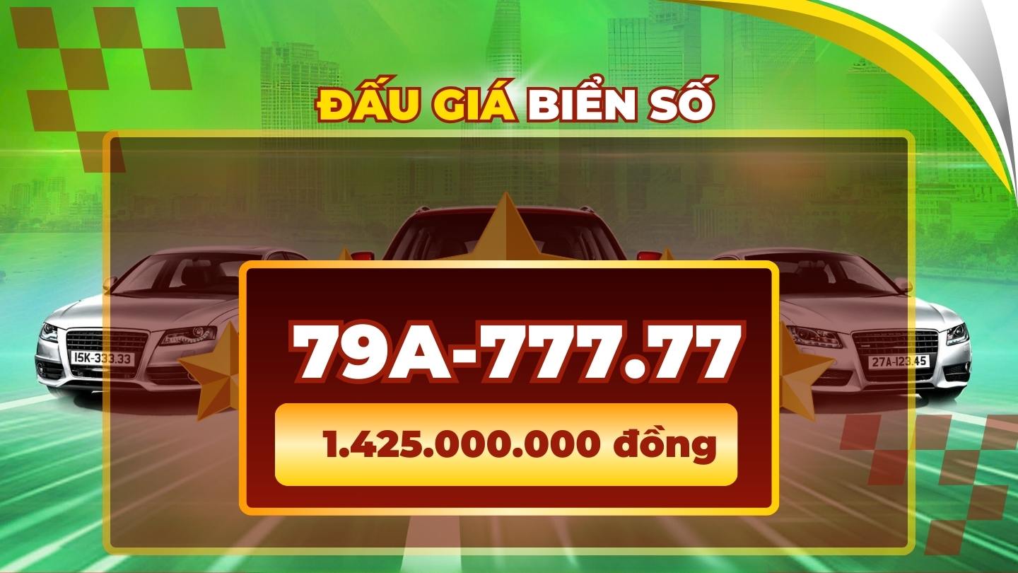 Super beautiful five-digit 7 license plate has the highest price in the auction on March 5th