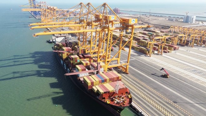 Một góc khu vực cảng Hải Phòng. Ảnh: Minh Hùng