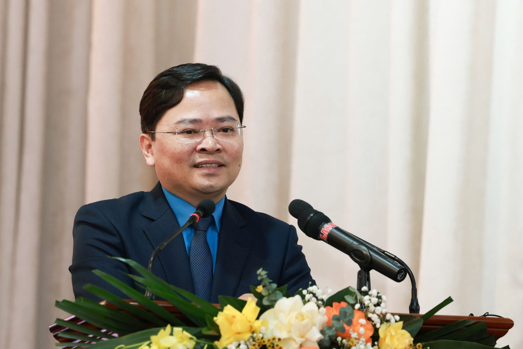 Ông Nguyễn Anh Tuấn - Ủy viên Ban Chấp hành Trung ương Đảng, Ủy viên Ban Thường vụ Đảng ủy MTTQ, các đoàn thể Trung ương, Bí thư Đảng ủy Tổng LĐLĐVN, Chủ tịch Tổng LĐLĐVN nhiệm kỳ 2023 - 2028 - Ứng cử viên đại biểu Quốc hội khóa XVI. Ảnh: Hải Nguyễn