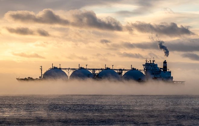 Russian gas tanker may have been attacked by Ukrainian drones in the Mediterranean. Photo: TASS