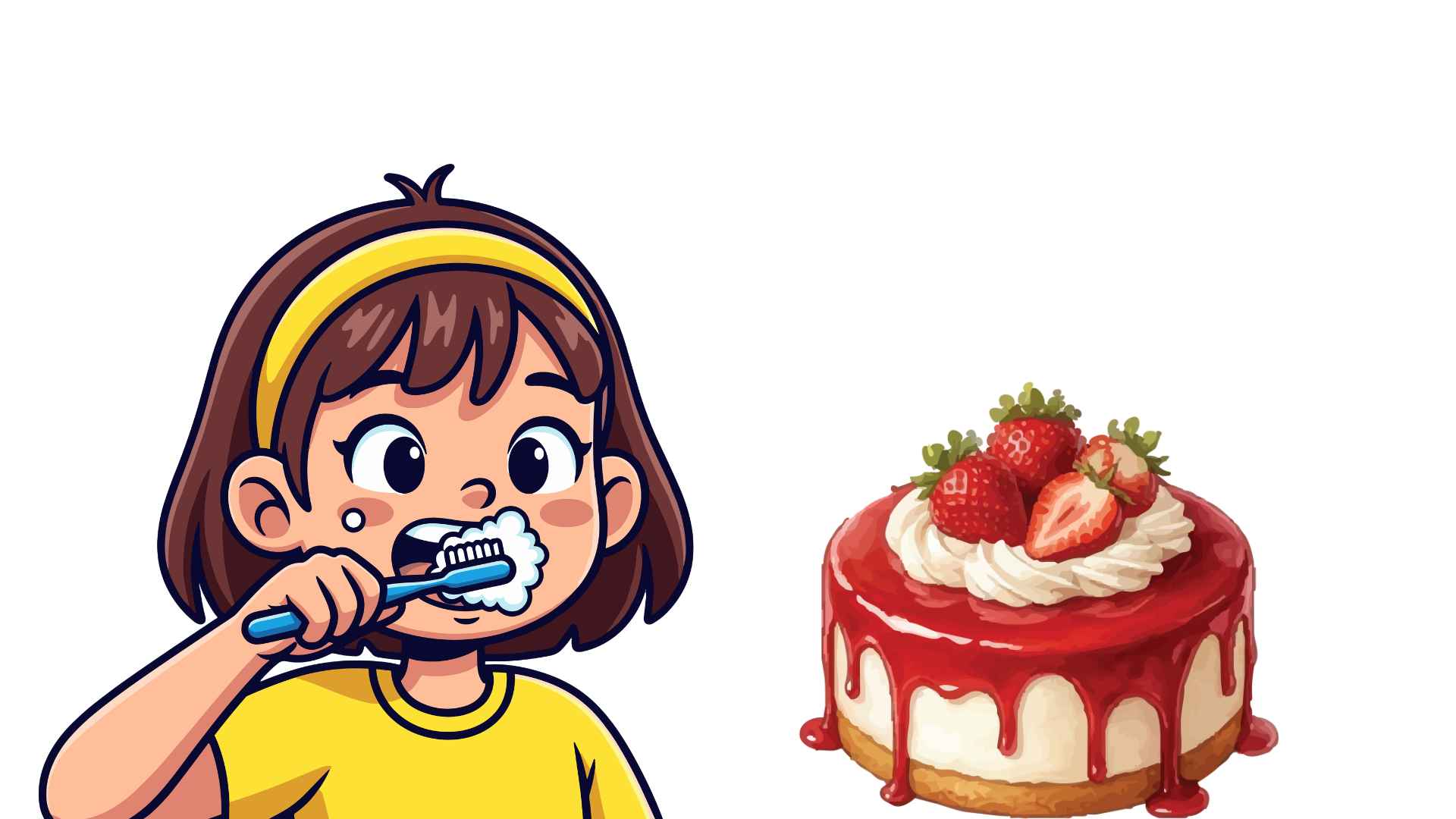 A diet high in sugar and starch can easily cause tooth decay even with proper oral hygiene. Graphic photo: Huong Son