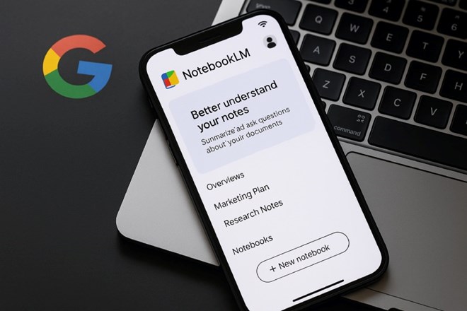 Google's AI tool in NotebookLM can convert research documents into visual videos, support learning and information analysis. Photo: Nguyen Dang