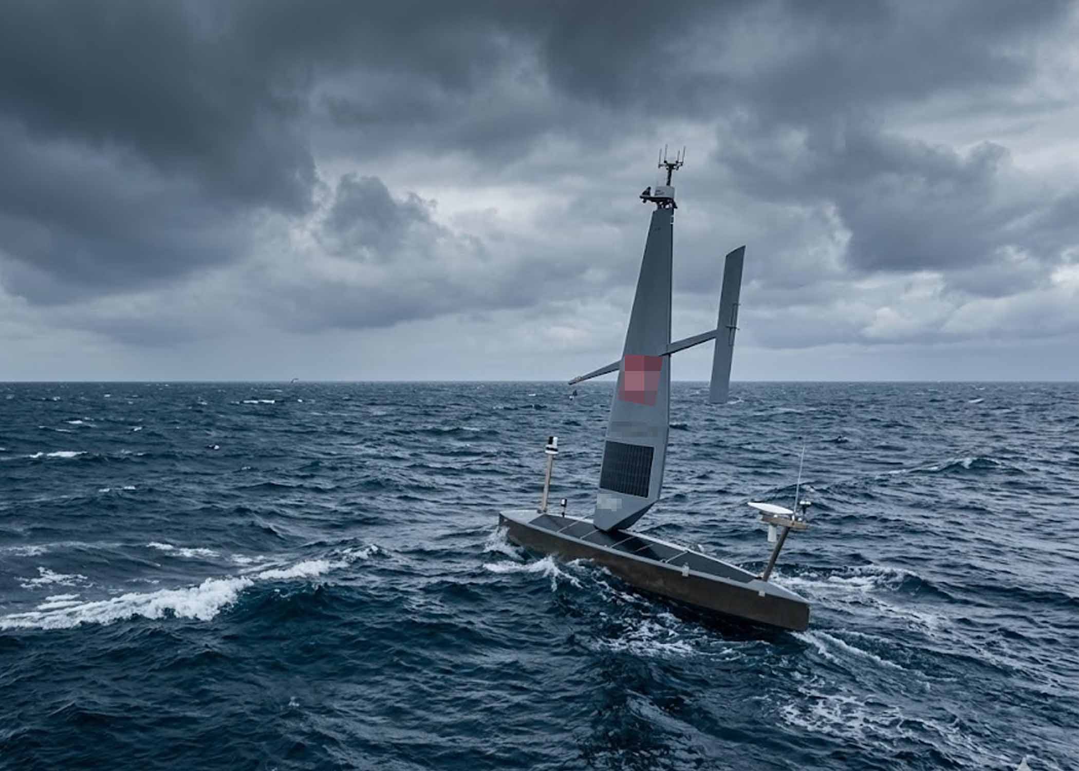 Innomar Medium SBP device helps Saildrone's unmanned vessel listen deep into the seabed and detect geological structures. Graphics: Cat Tien