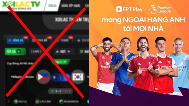 Le démantèlement de sites web de football illégaux tels que Xôi Lạc TV contribuera à assainir le marché des droits d'auteur de la télévision sportive au Vietnam. Photo: P.H