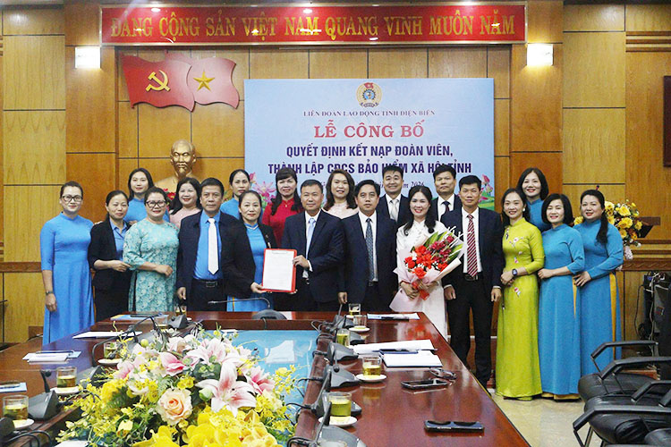 Establishment of the Dien Bien Provincial Social Insurance Trade Union. Photo: Giang Nam