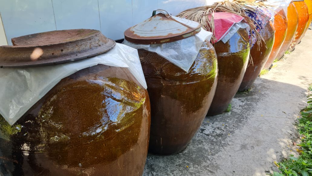 Thiếu nước ngọt, người dân Cà Mau trữ nước ngọt ngay đầu mùa khô. Ảnh: Nhật Hồ.