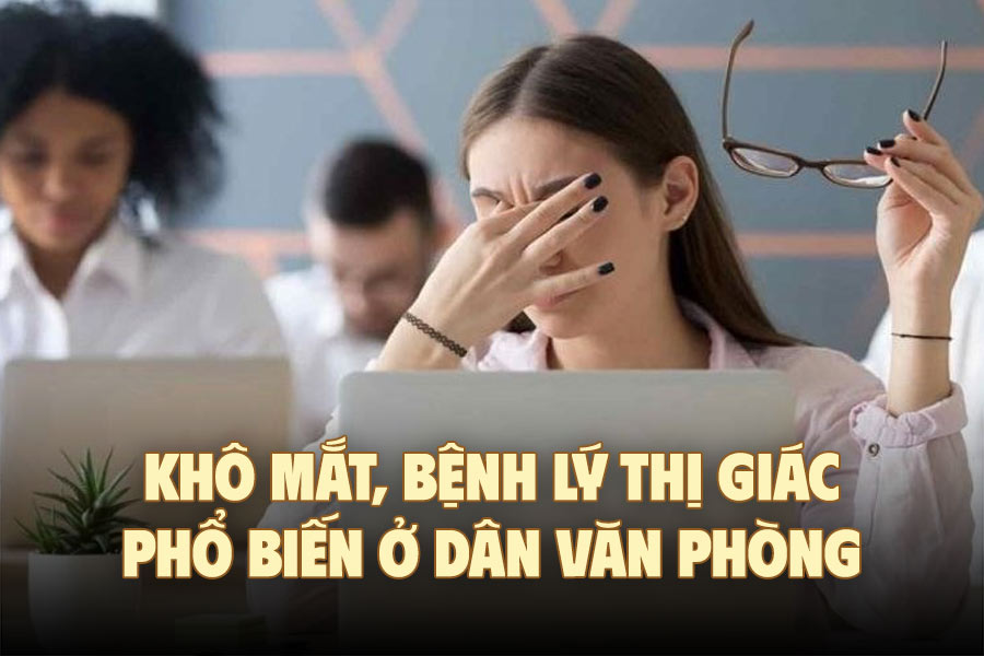 Dry eyes, a common visual disease in office workers