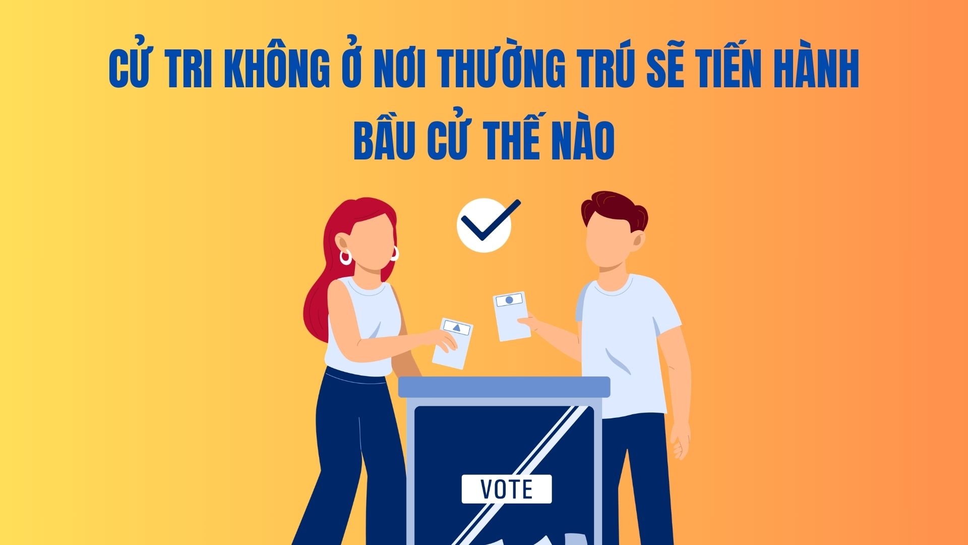 How will voters who are not in their permanent residence conduct elections