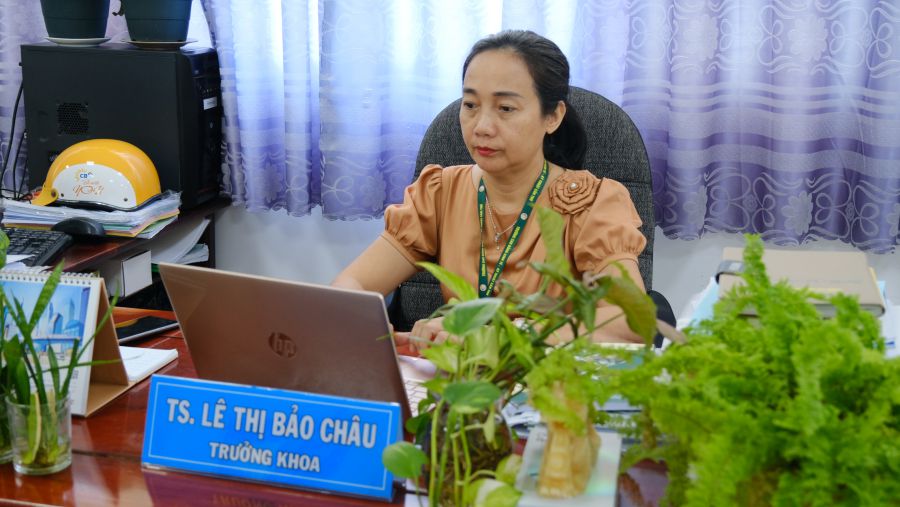 Dr. Le Thi Bao Chau - Head of the Faculty of Agriculture (Can Tho College of Economics and Technology). Photo: My Ly