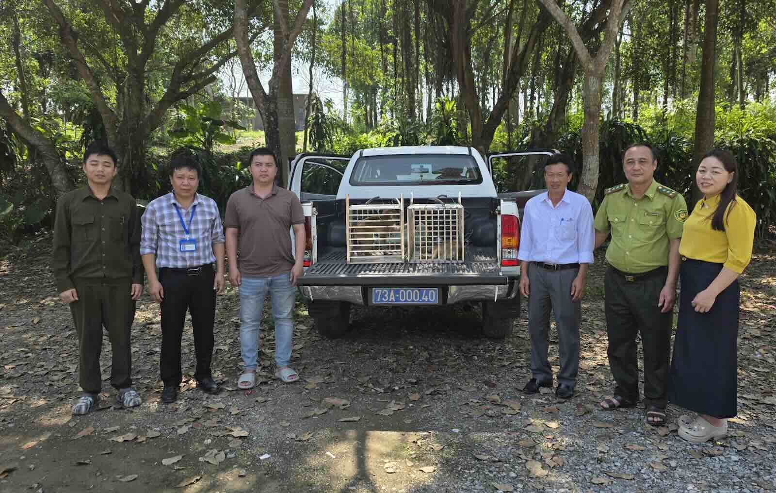 Wild animals are received for care. Photo: Ngoc Anh