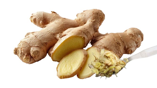 Ginger stimulates scalp circulation, helps improve hair follicle blood flow, and reduces hair loss. Graphic photo: Huong Son