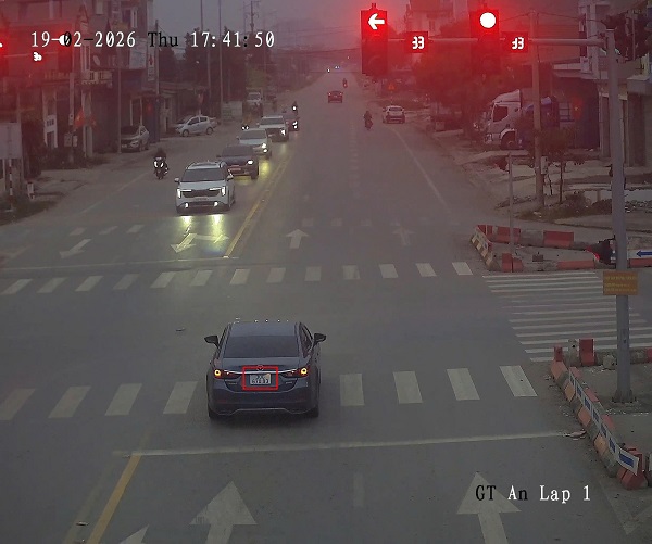 Car owner fined remotely in Bac Ninh. Photo: Bac Ninh Traffic Police