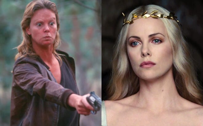 Charlize Theron và tạo hình trong phim “Monster“. Ảnh: Nhà sản xuất