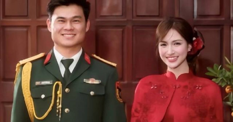 Hòa Minzy công khai tình cảm với Đại úy Thăng Văn Cương